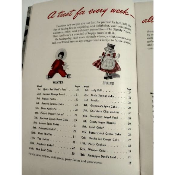 Vintage Cook Book Time For a Party A Hostess Book of Baking Recipes (bb2) - Picture 9 of 10